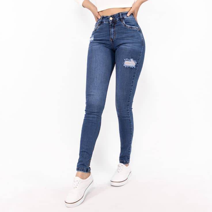 Womens Blue Distressed Jeans - 5212 - Dubai Offers Today