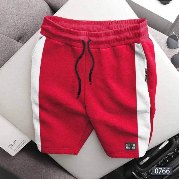 Red Side Stripe Casual Shorts - Dubai Offers Today
