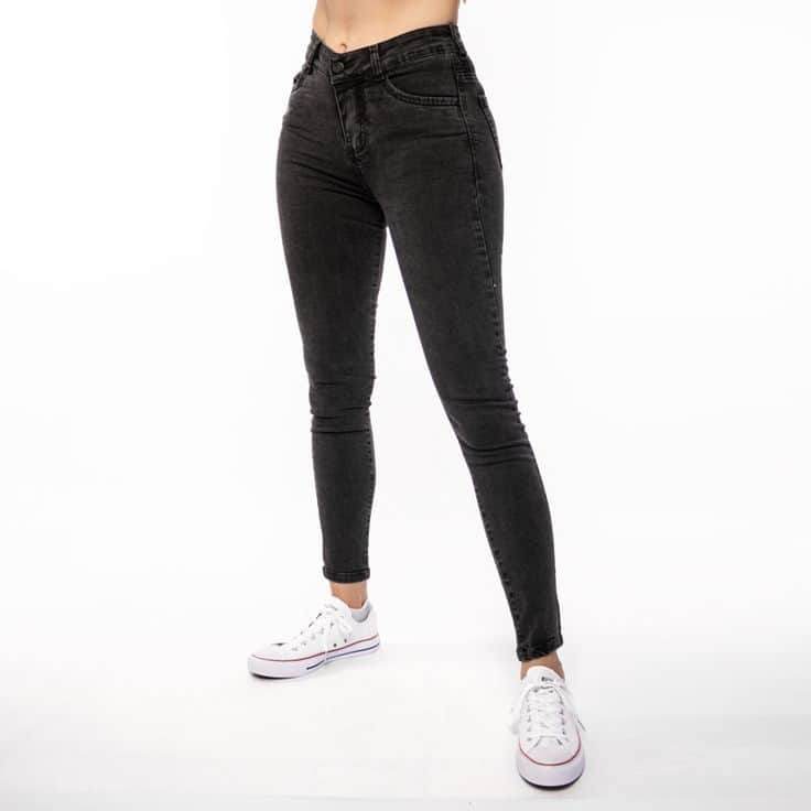 Womens Black Plain Stretchable Jeans - 5203 - Dubai Offers Today