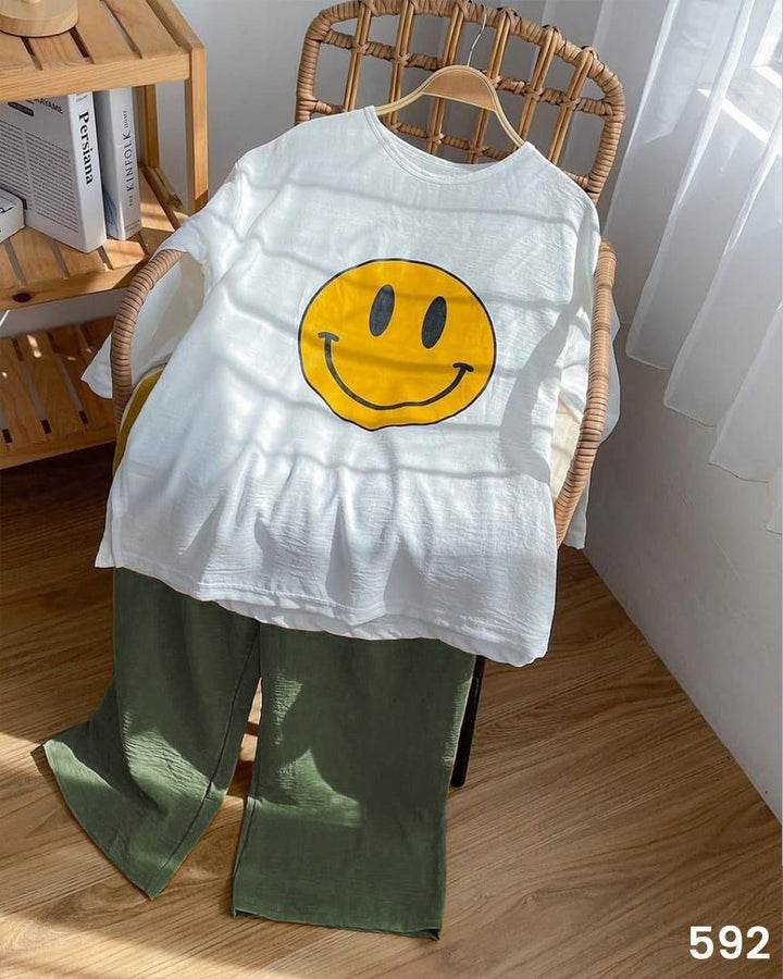 Smiley Tee & Palazzo Green - Dubai Offers Today