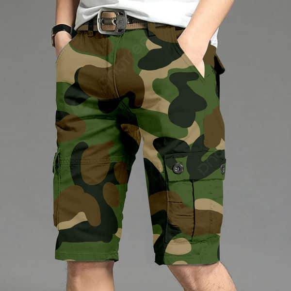 Mens Army Printed Cargo Shorts - Dubai Offers Today
