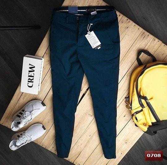 Dark Blue Plain Stretchable Jeans - 3852 - Dubai Offers Today