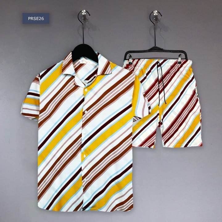 Diagonal Stripes Hawaii Sets - Dubai Offers Today
