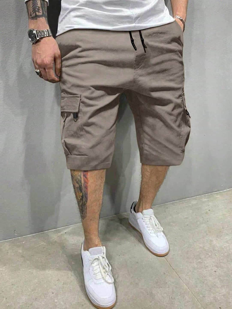 Mens Cargo Shorts - Light Brown - Dubai Offers Today