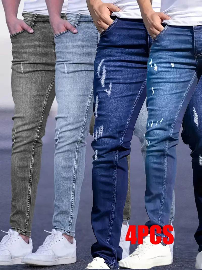 Pack of 4 Men's Jeans - Dubai Offers Today