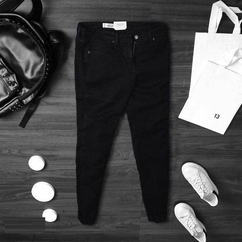 Jet Black Stretch Jeans for Men UAE - 3410
