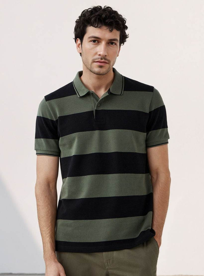 Men’s striped casual polo t-shirt Abu Dhabi