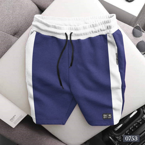 Casual Shorts With Blue Stripe