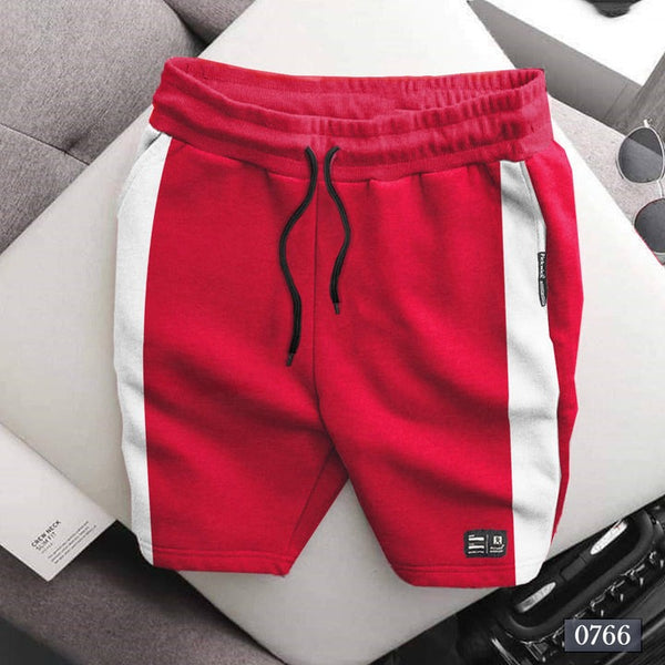 Red Side Stripe Casual Shorts