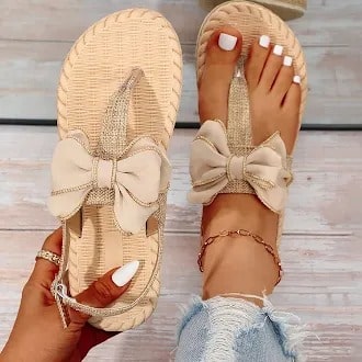 Women's Bow Thong Sandals