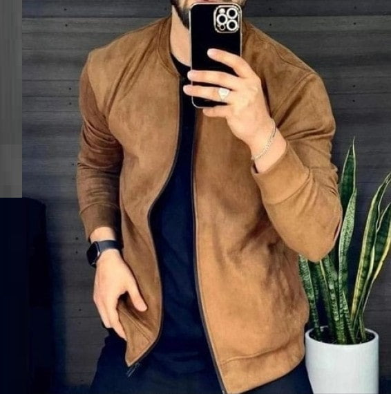 Men's Brown Suede Jacket