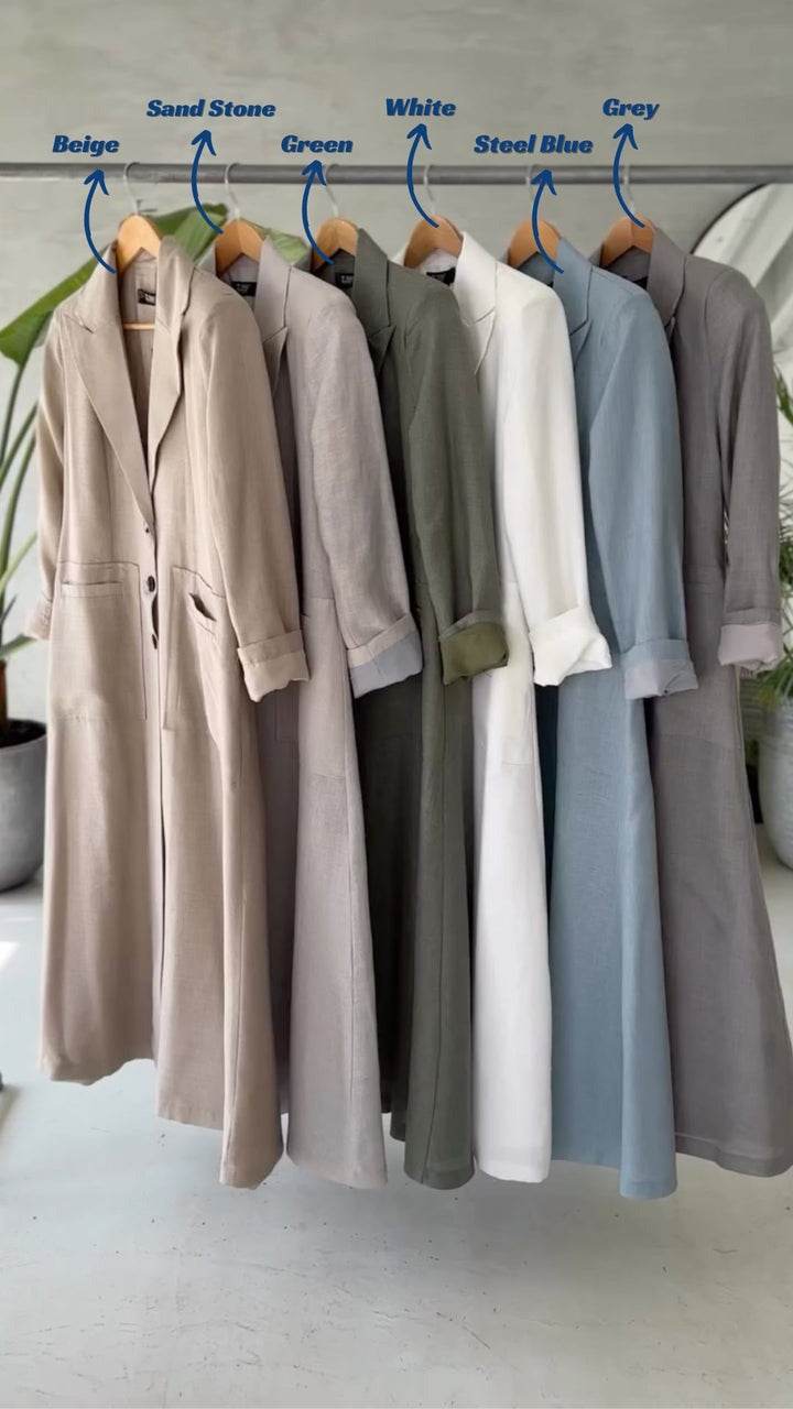 Light Weight Linen Trench Coat - Dubai Offers Today