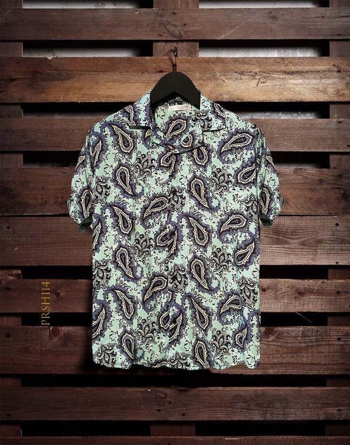 Printed Shirts - Light Green (PRSH114) - Dubai Offers Today