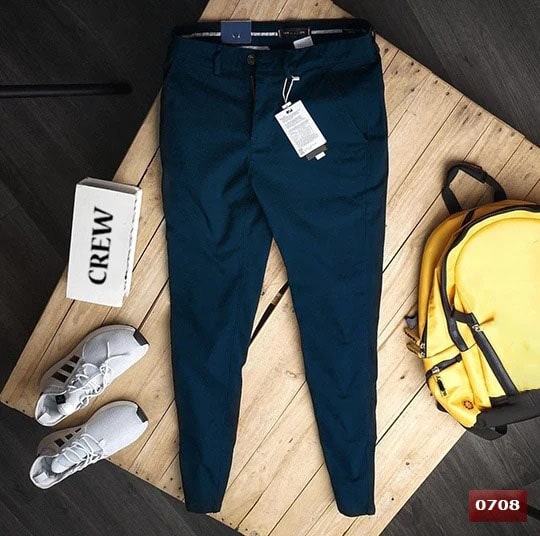 Dark Blue Plain Stretchable Jeans - 3852