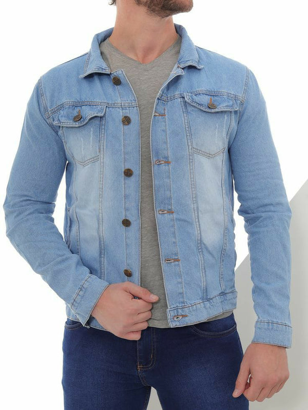 Mens Light Blue Denim Jacket