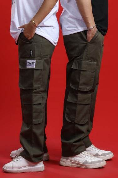 GREEN DOUBLE POCKET CARGO PANT - Dubai Offers Today