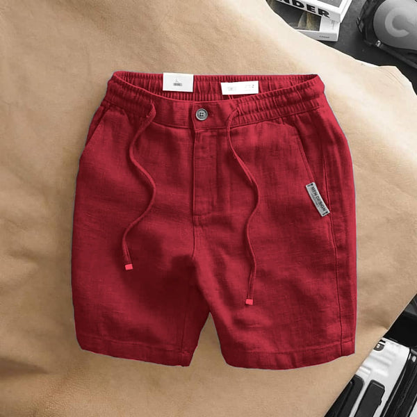 RED CASUAL SHORT