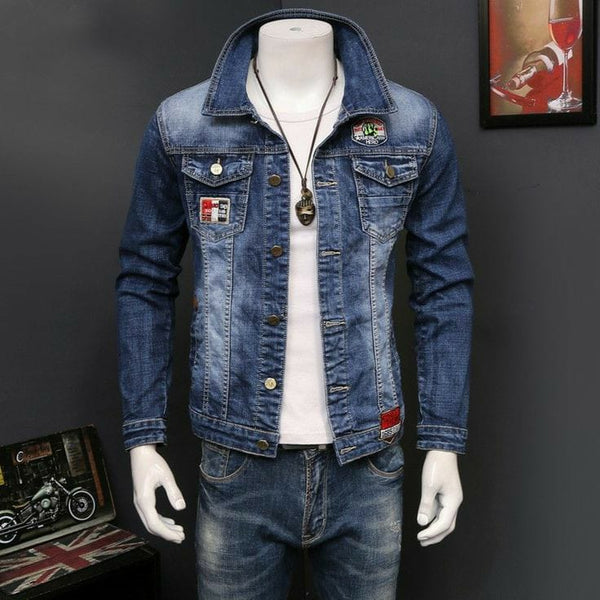 Mens Embroidered Denim Jackets