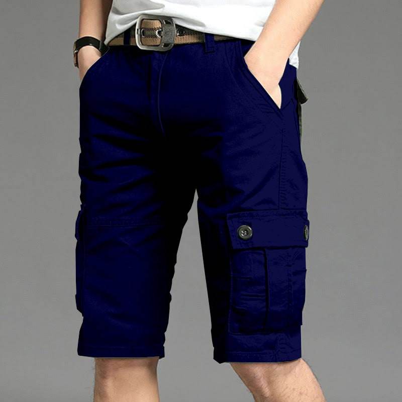 Mens Cargo Shorts - Dark Blue - Dubai Offers Today