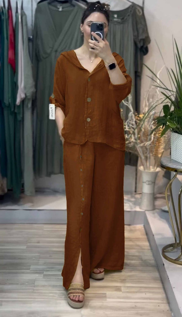 Western Cut Palazzo Co-ord Set - Summer Drop