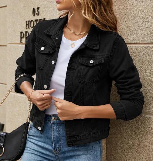 Women's Black Jeans Jacket