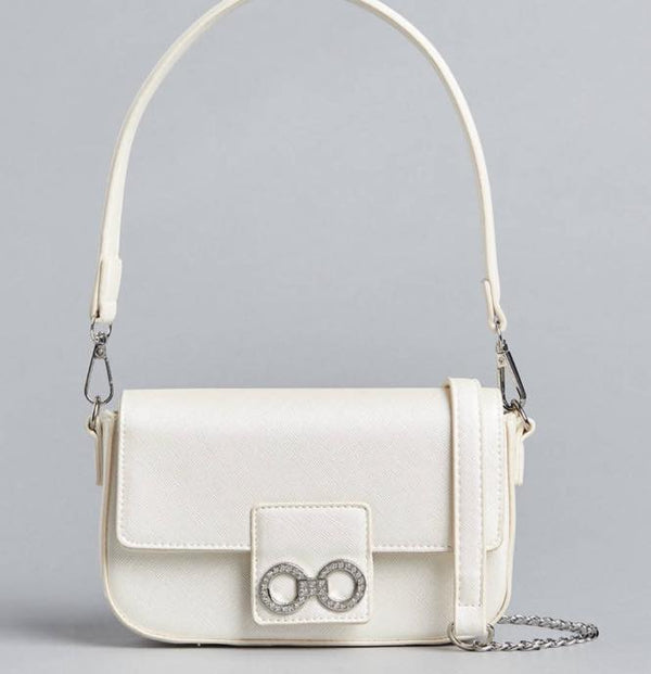 WOMENS WHITE SHOULDER BAG