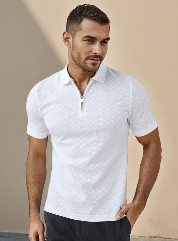 Waffle Quarter Zip T-Shirt