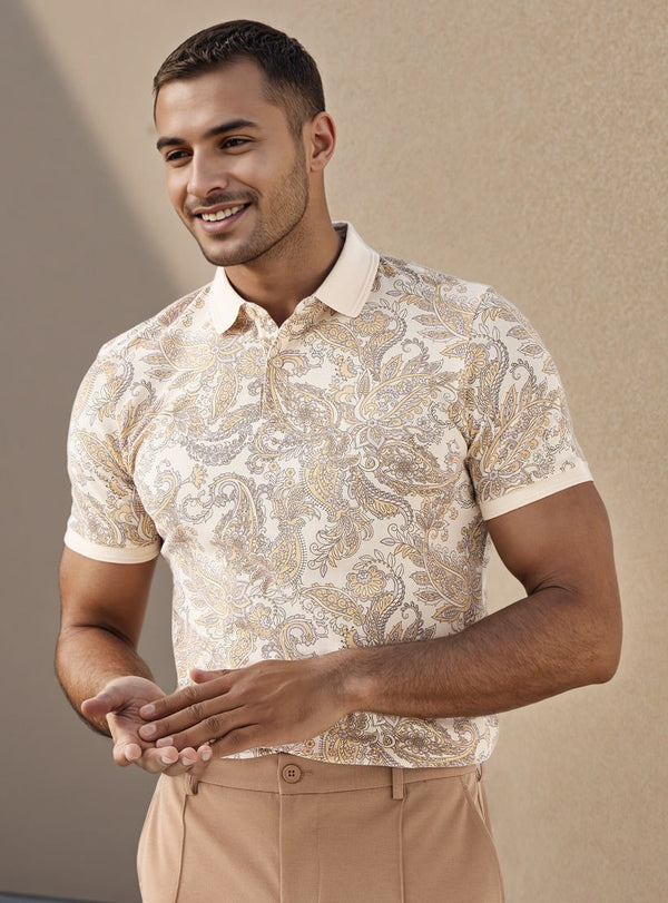 Printed Polo T-shirt -605