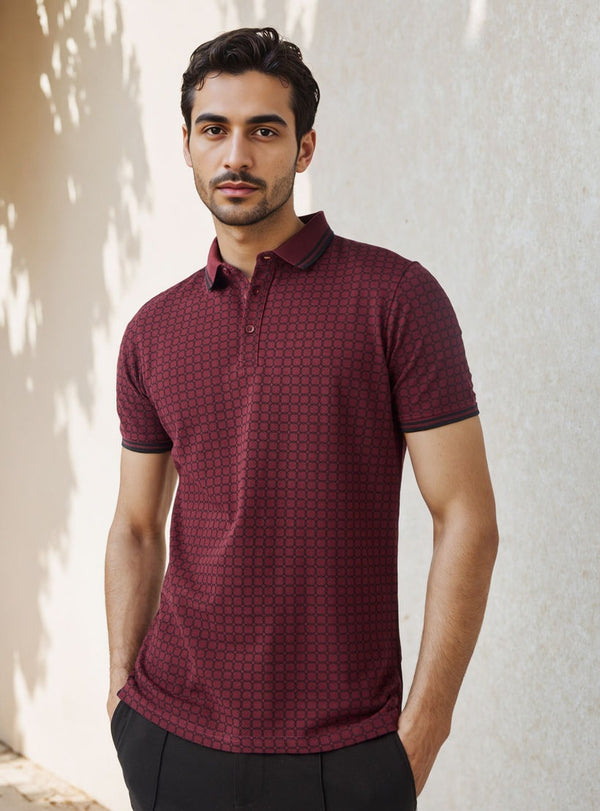 Printed Polo T-shirt