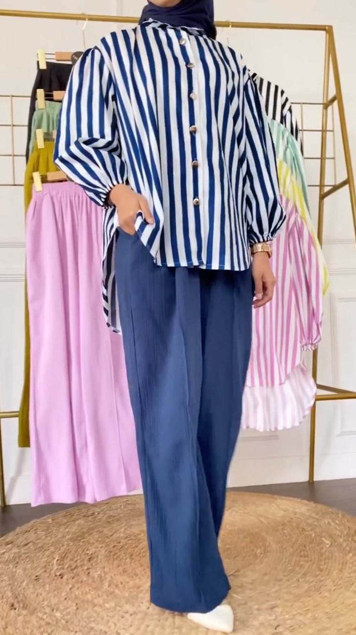 Women Stripe Co-ord Set - Dubai Offers Today