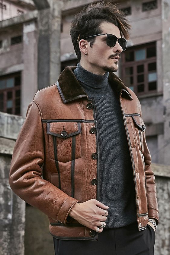 Mens B3 Shearling Jacket