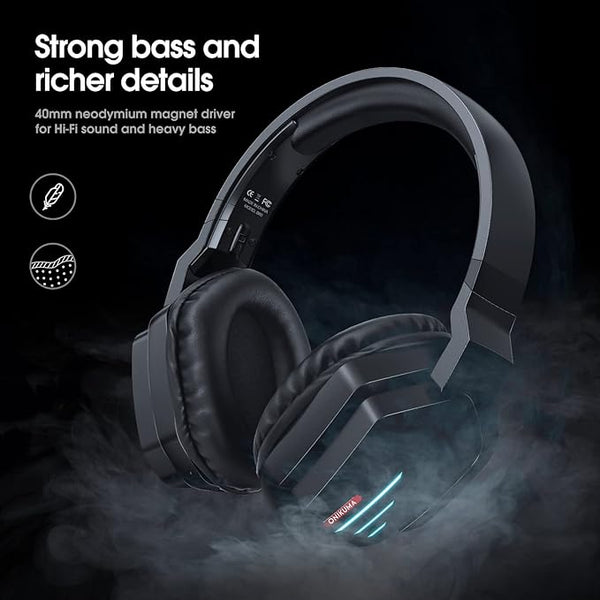 Onikuma B60 Wireless Gaming Headphones with Bth LED Light