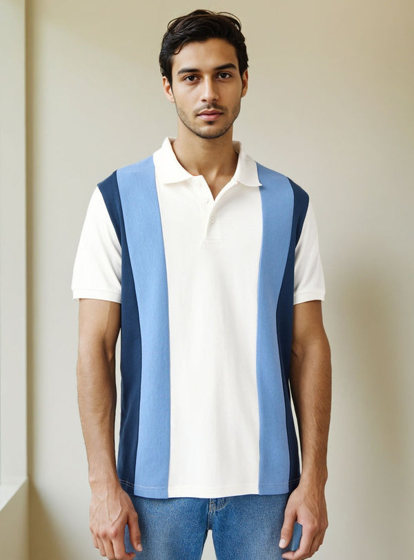 Colourblocked Polo T-shirt
