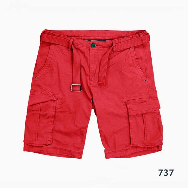 Red Cargo Shorts