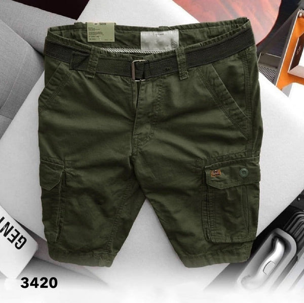 Green Cargo Shorts for mens