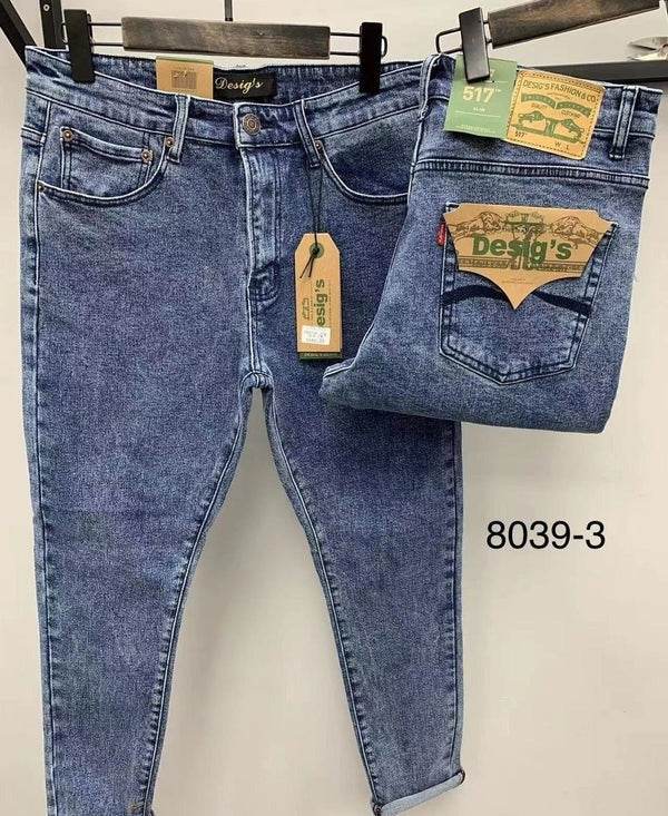 Light Blue Plain Jeans - 3810 - Dubai Offers Today