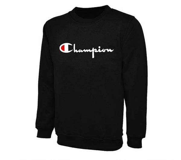 Mens Black Champion Sweatshirt - Dubai Offers Today