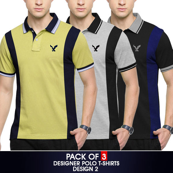Pack of 03 Men's Polo T-Shirts