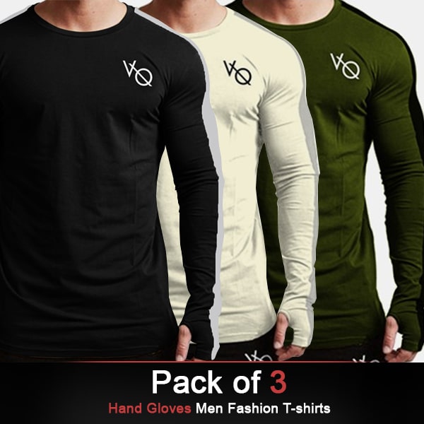 PACK OF 3 HAND GLOVES MEN FASHION T-SHIRTS
