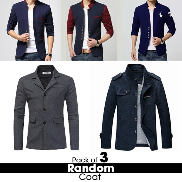 PACK OF 3 RANDOM COAT