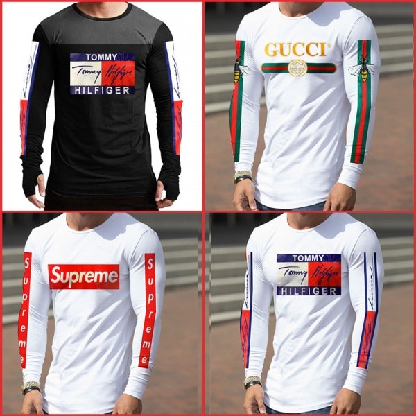 PACK OF 4 LONG SLEEVE T-SHIRTS