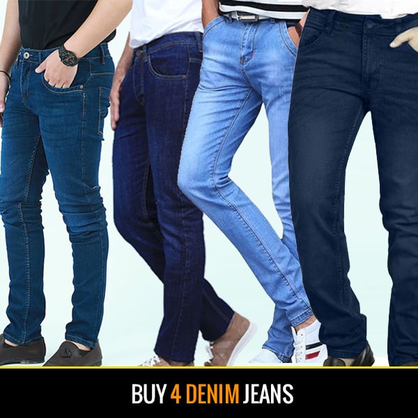 PACK OF 4 DENIM JEANS