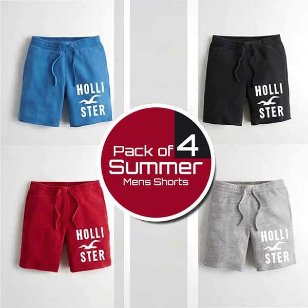 PACK OF 4 SUMMER MENS SHORTS