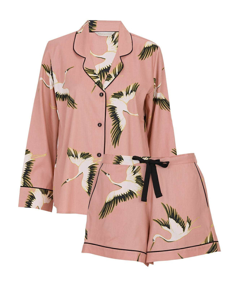Bonnie Crane Bird Print Shorty Set - Dubai Offers Today