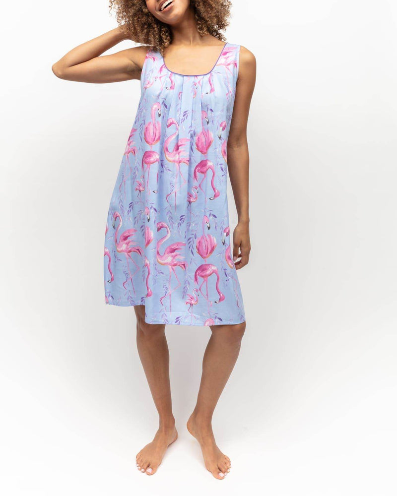 Zoey Flamingo Print Short Nightdress - Dubai Offers Today