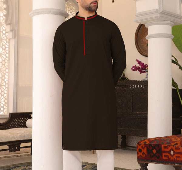 Dark Brown Men's Kurta Pajama 3061