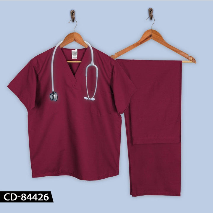 Scrub Suit Maroon - Dubai Offers Today