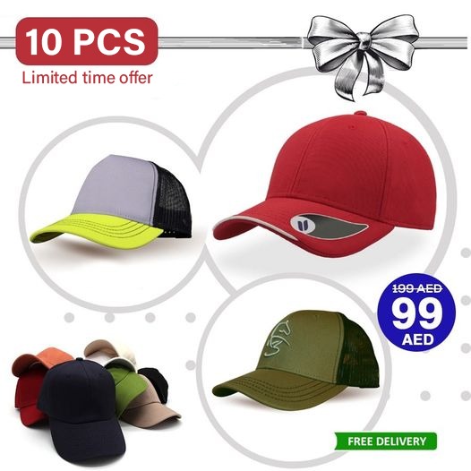 Pack of 10 Stylish Embroidery Caps