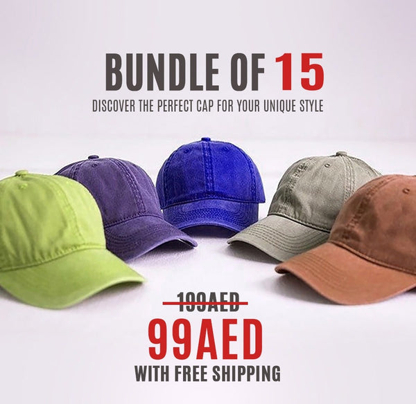 Pack Of 15 Fashion Caps