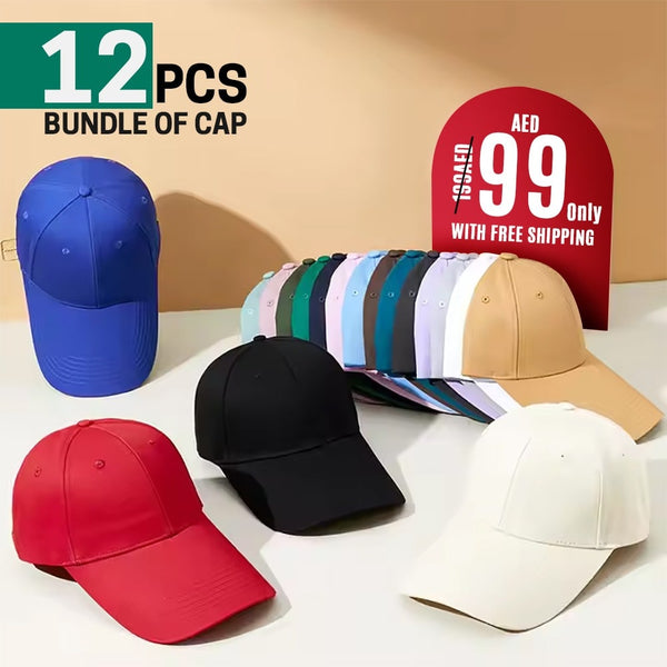 Pack Of 12 Stylish Head Caps